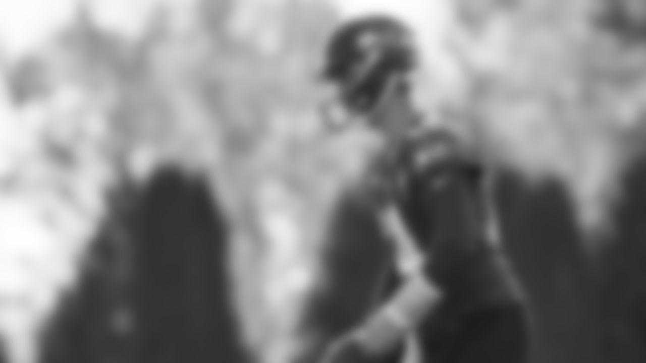 Seahawks quarterback Sam Darnold (14) practiced on Thursday, November 20 at the Virginia Mason Athletic Center.