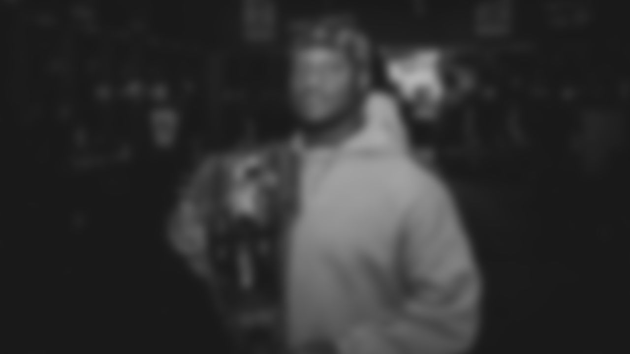 The Seahawks cleaned out the locker room following the end of the 2026 and brought out the championship belt to celebrate their Super Bowl LX victory.