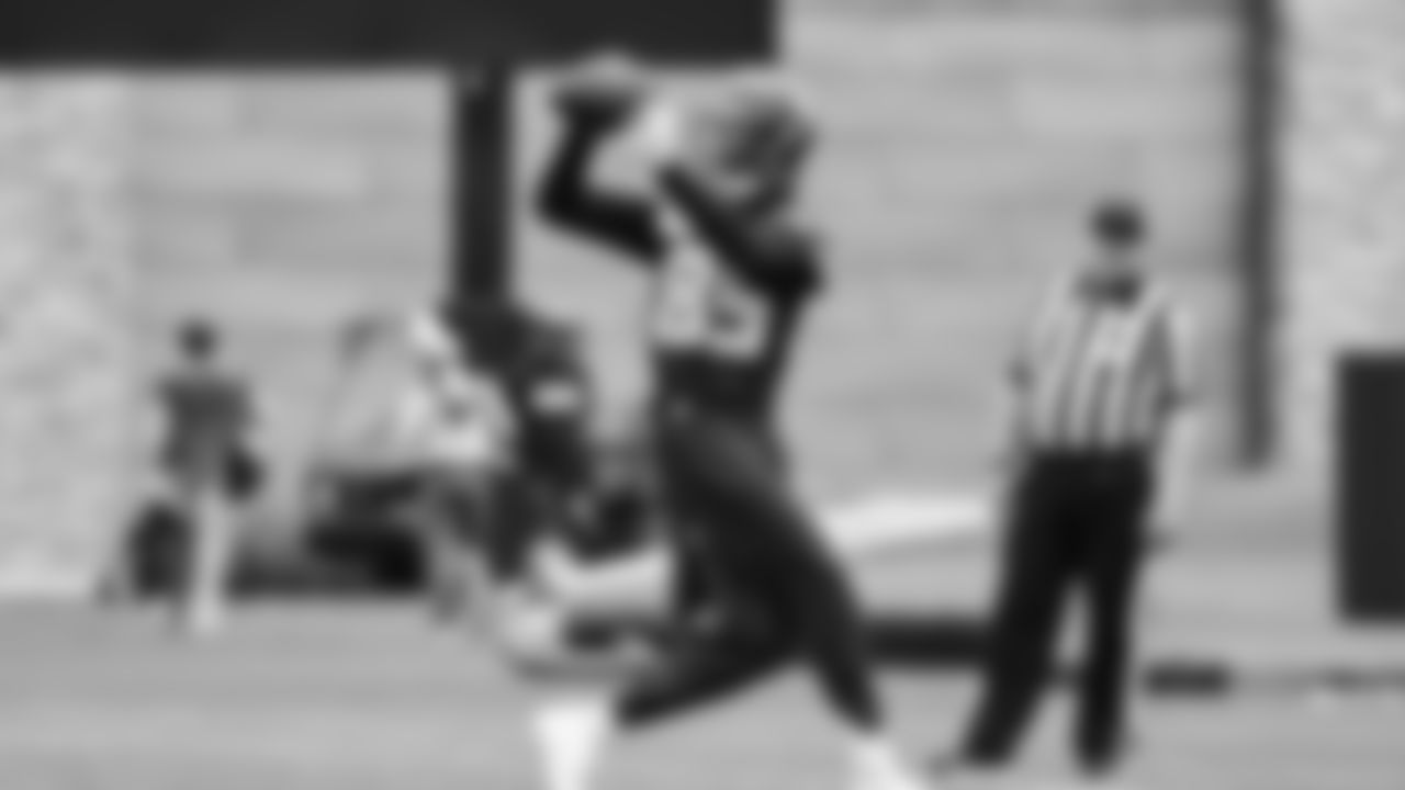 Seahawks wide receiver Tyrone Broden (85) participated in a workout on day five of OTAs on Wednesday, June 4, 2025 at the Virginia Mason Athletic Center.