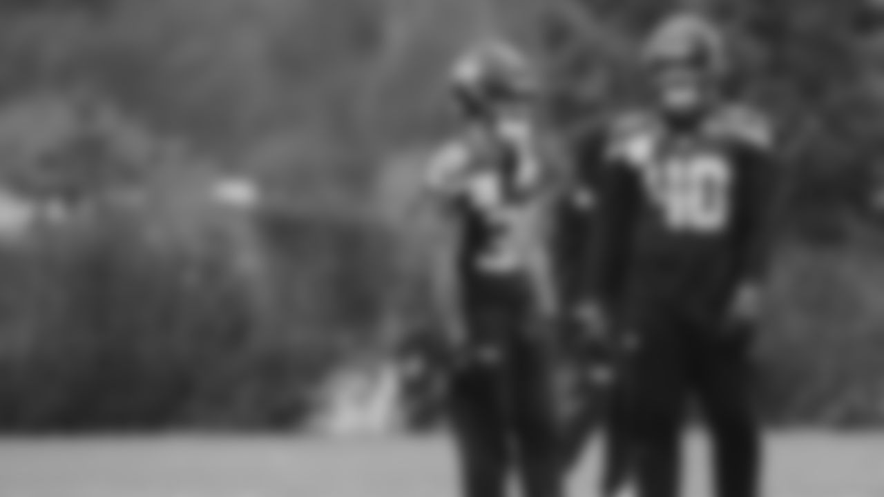 Seahawks running back George Holani (36) practiced on Thursday, January 29, 2026 at the Virginia Mason Athletic Center.