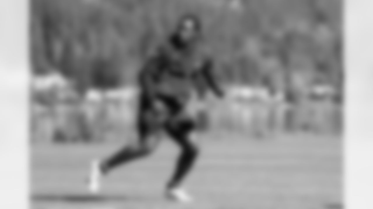 Seahawks linebacker Jamie Sheriff (50) participated in the Seahawks 2025 offseason workout program.