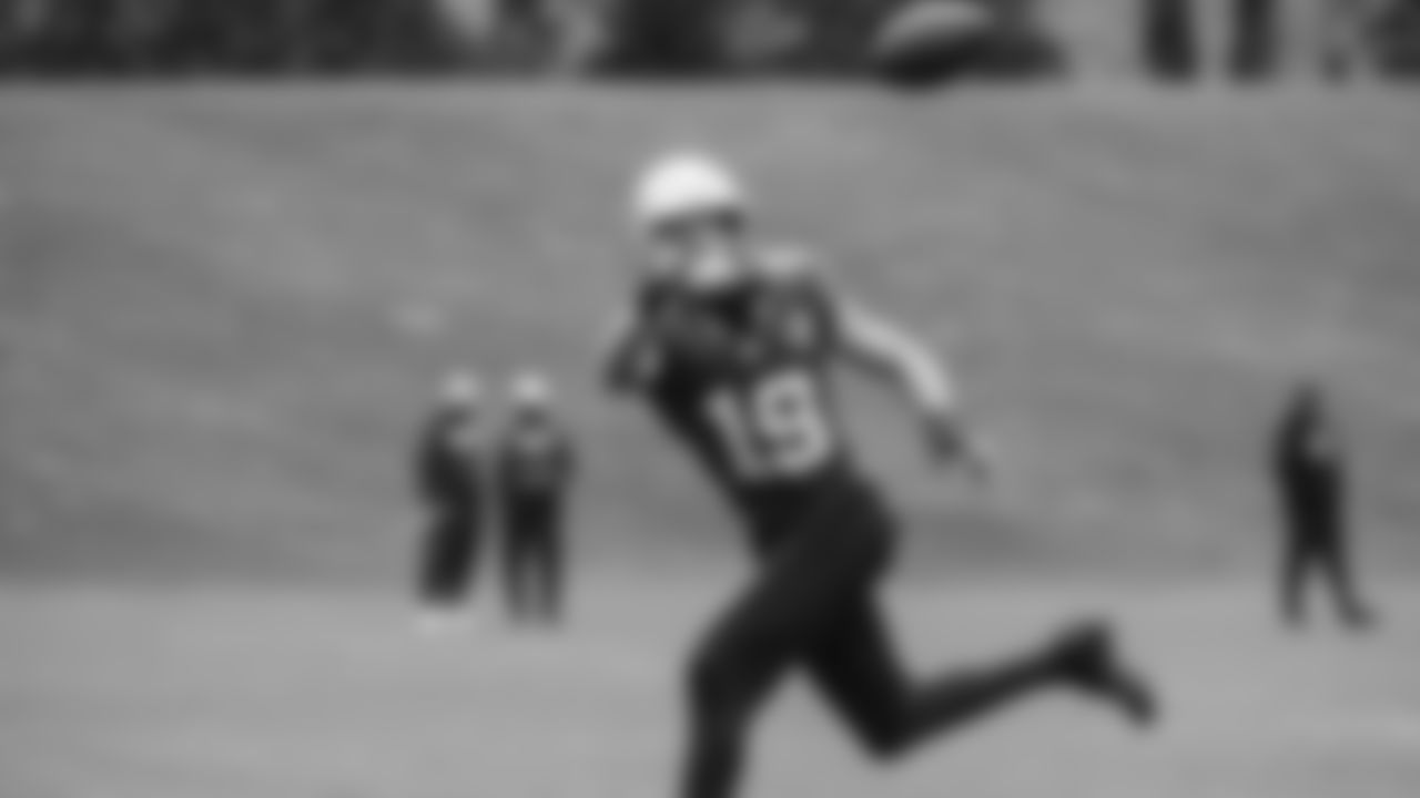 Seahawks wide receiver Jake Bobo (19) practiced on Thursday, October 30, 2025 at the Virginia Mason Athletic Center.