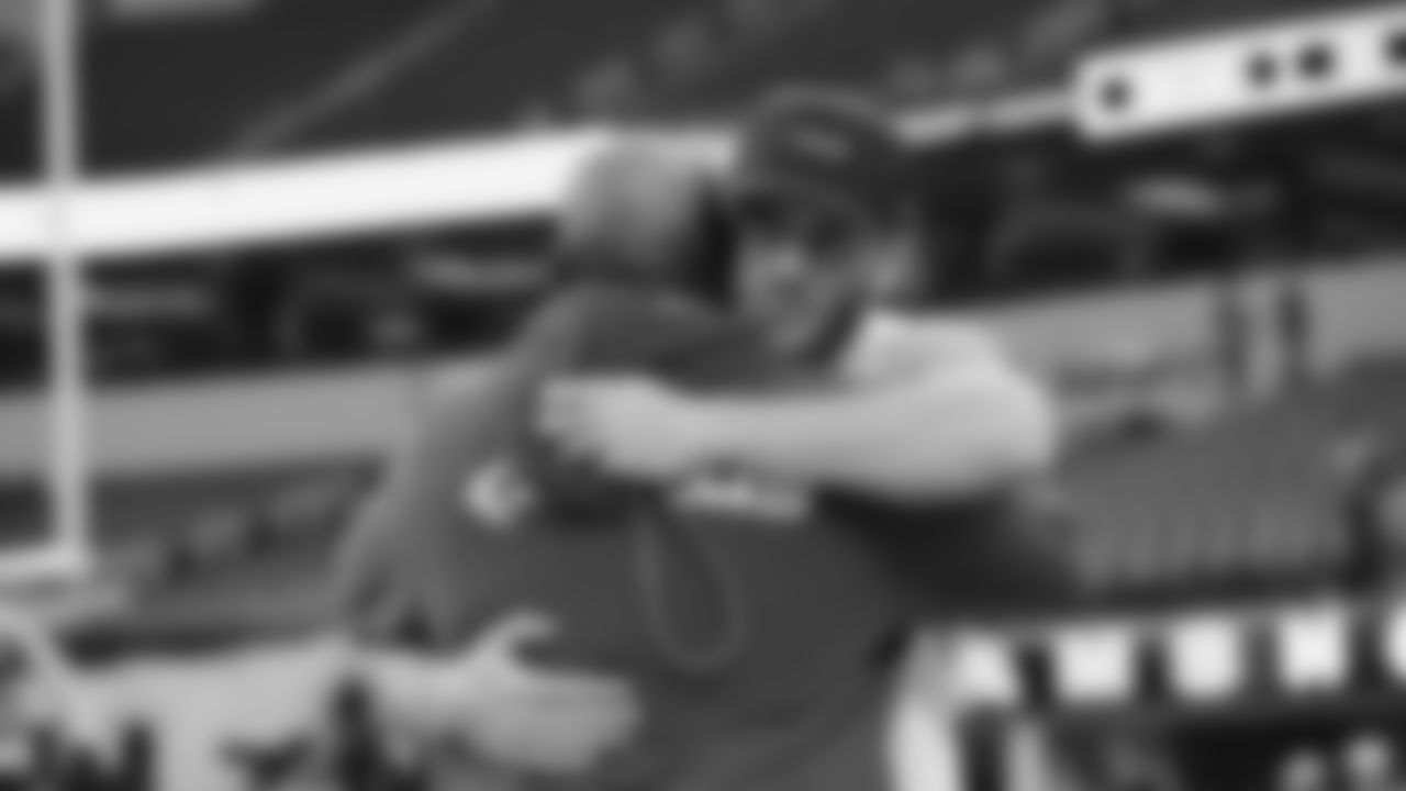 Seahawks wide receiver Cooper Kupp (10) during pregame warmups at SoFi Stadium for the Week 11 matchup at the L.A. Rams.