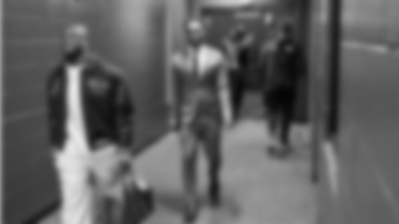 Seahawks wide receiver Jaxon Smith-Njigba (11) arrived at Northwest Stadium for the Sunday Night Football matchup at the Washington Commanders in Week 9.