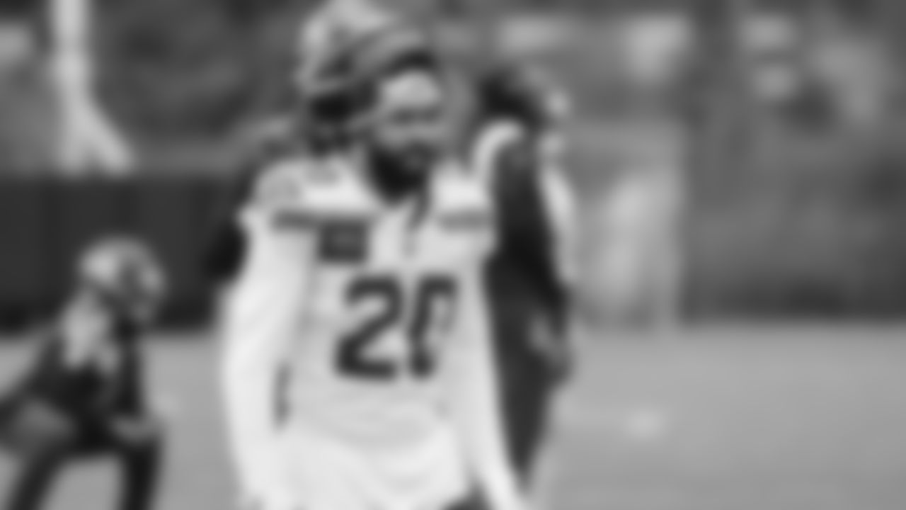 Seahawks safety Julian Love (20) practiced on Thursday, January 29, 2026 at the Virginia Mason Athletic Center.