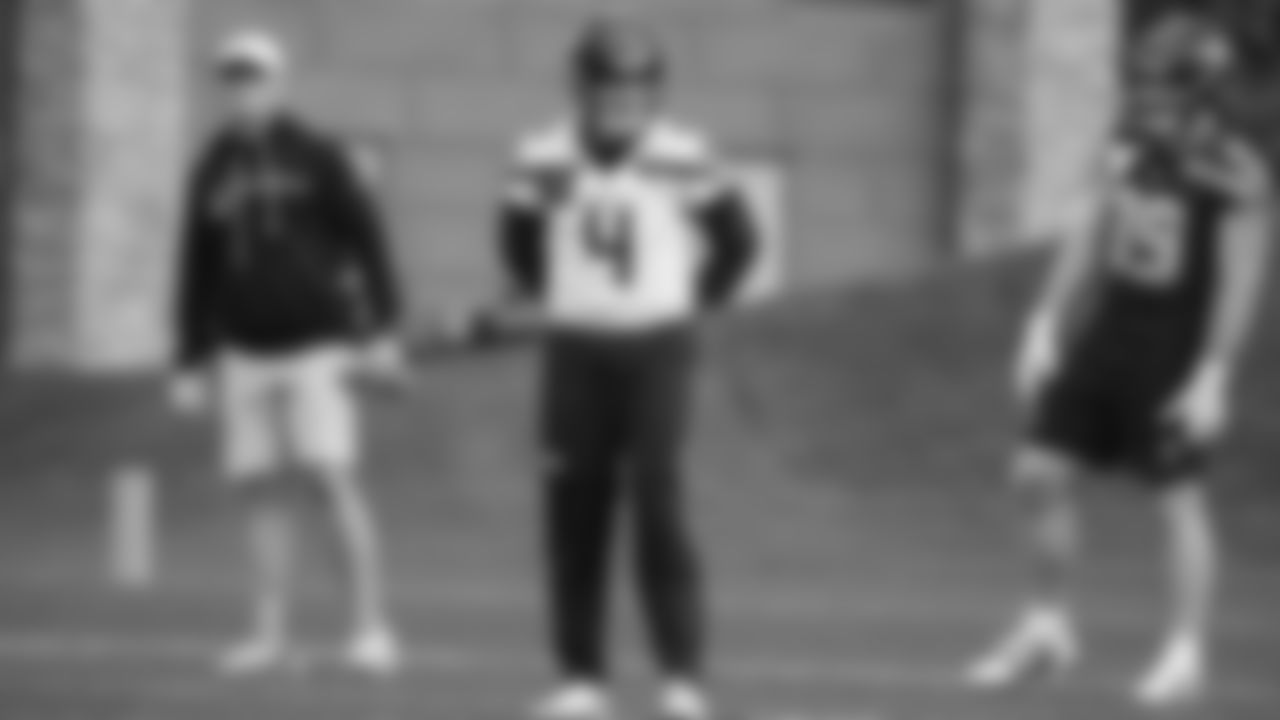 Seahawks punter Michael Dickson (4) practiced on Wednesday, November 5, 2025 at the Virginia Mason Athletic Center.