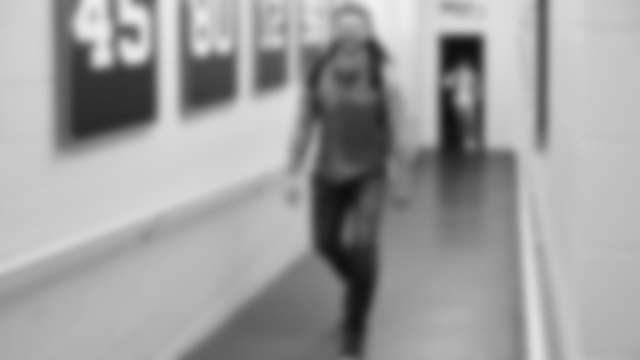 Seahawks fullback Brady Russell (38) arrived at Lumen Field for the NFC divisional round game vs. the San Francisco 49ers on January 17, 2026.