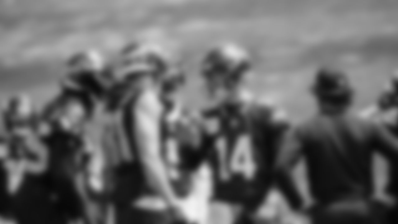 Seahawks quarterback Sam Darnold (14) participated in the Seahawks 2025 offseason workout program.