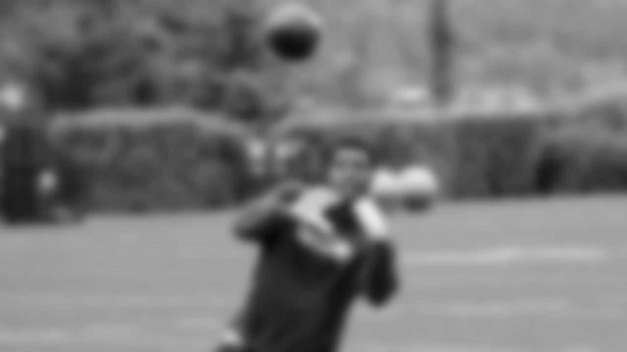 Seahawks cornerback Devon Witherspoon (21) participated in a workout on May 12, 2025 at the Virginia Mason Athletic Center.