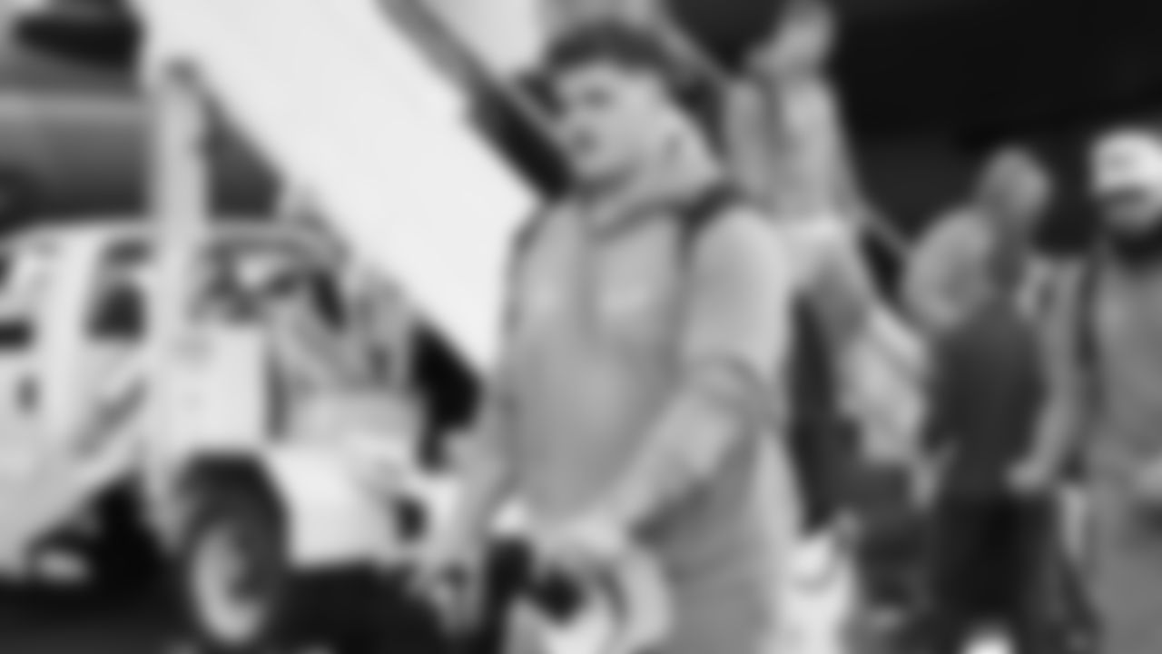 Seahawks guard Grey Zabel (76) arrived in the Bay Area on Sunday, February 1, 2026.