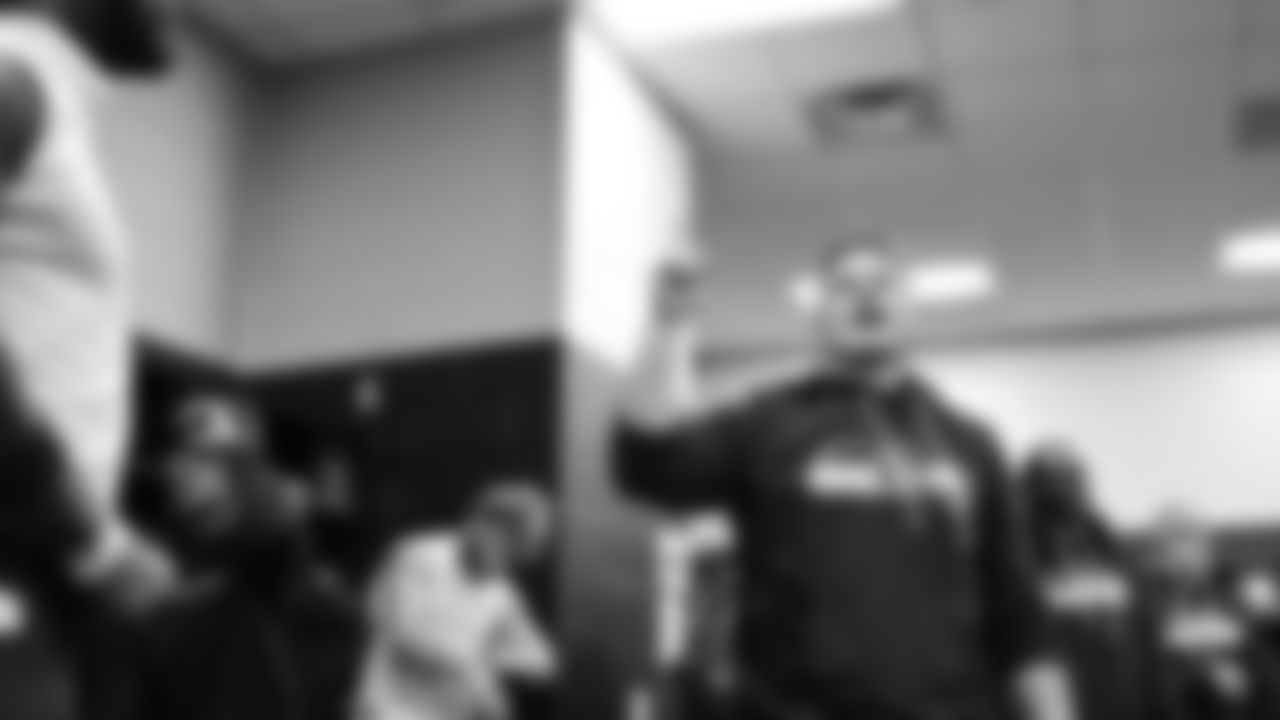 The Seahawks celebrated the 27-10 win vs. the Carolina Panthers at Bank of America Stadium.