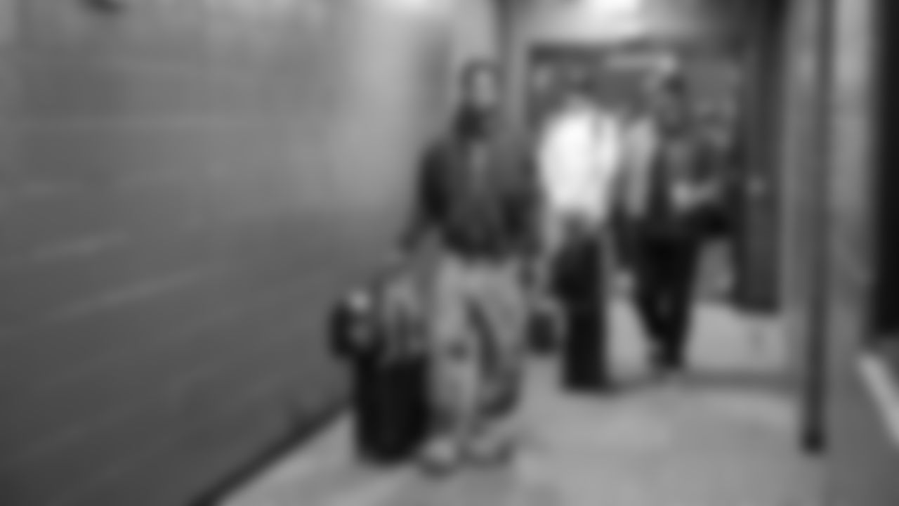 Seahawks cornerback Nehemiah Pritchett (28) arrived at Northwest Stadium for the Sunday Night Football matchup at the Washington Commanders in Week 9.