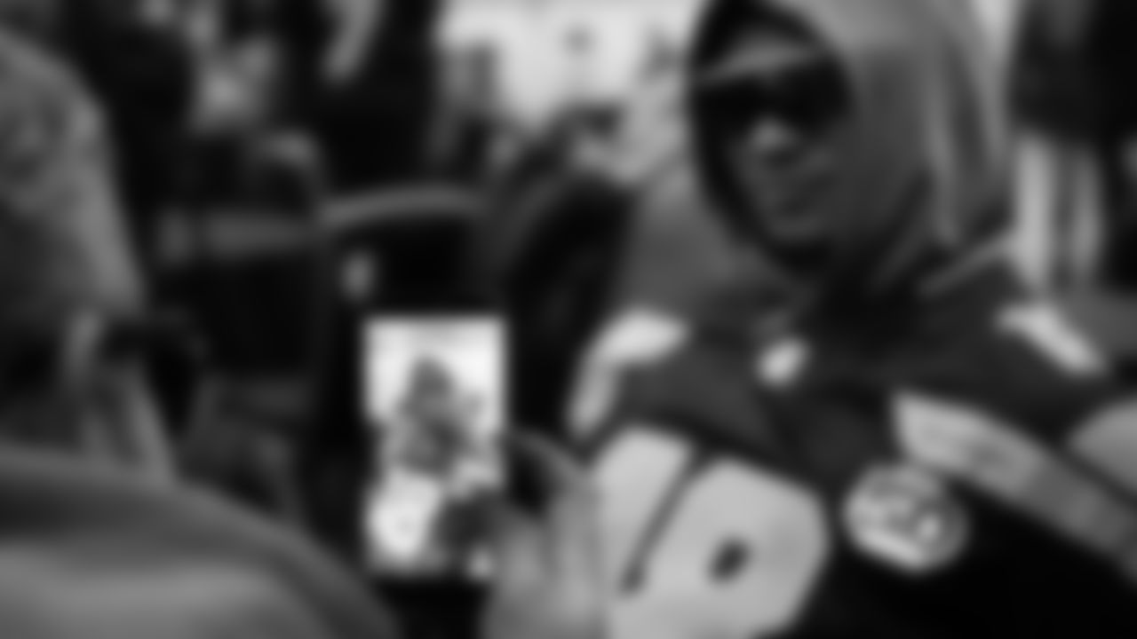 Seahawks tight end Elijah Arroyo (18) at day two of press conference Media Availability on February 4, 2026.