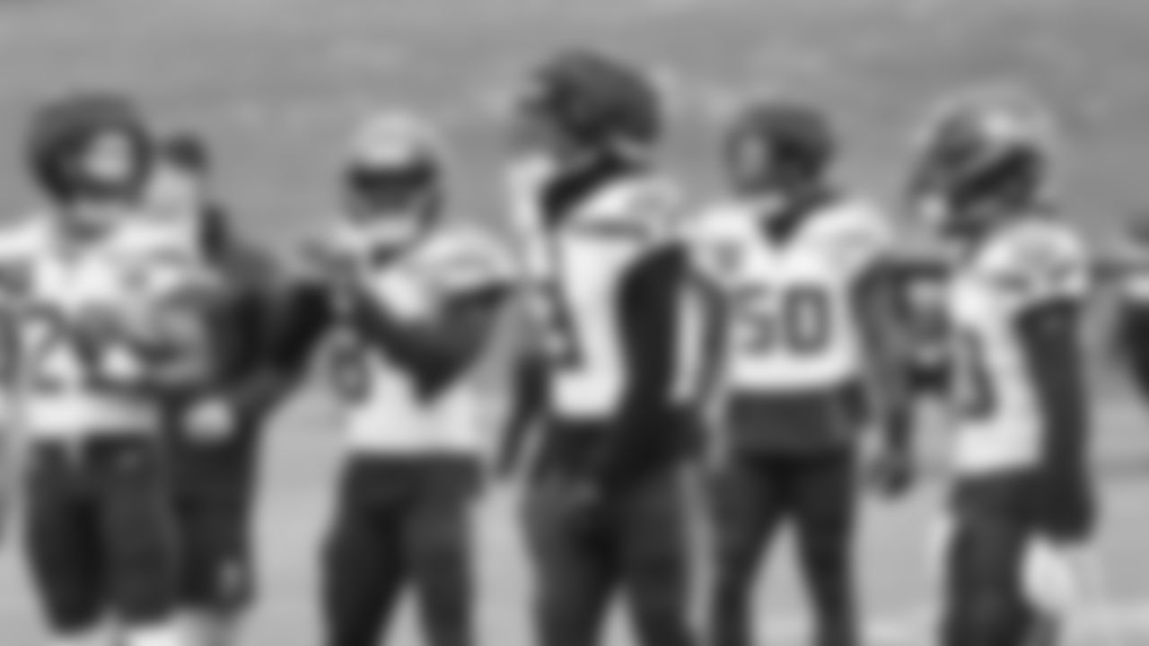 Seahawks safety Nick Emmanwori (3) practiced on Tuesday, January 13, 2026 at the Virginia Mason Athletic Center.