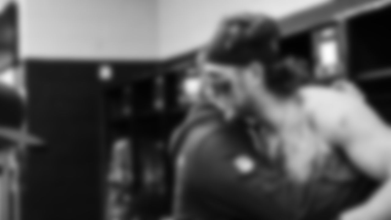 The Seahawks celebrated the 27-10 win vs. the Carolina Panthers at Bank of America Stadium.