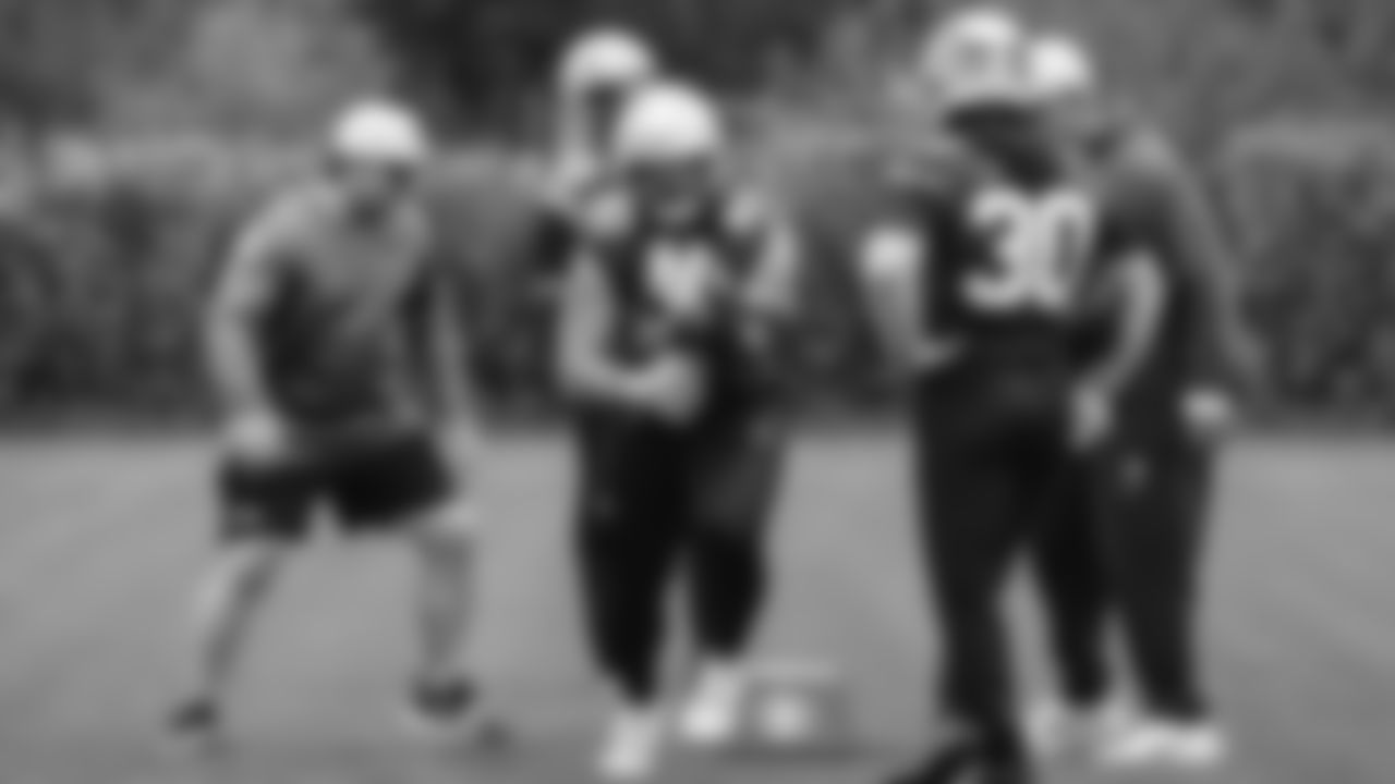 Seahawks fullback Robbie Ouzts (40) practiced on Thursday, November 27, 2025 at the Virginia Mason Athletic Center.