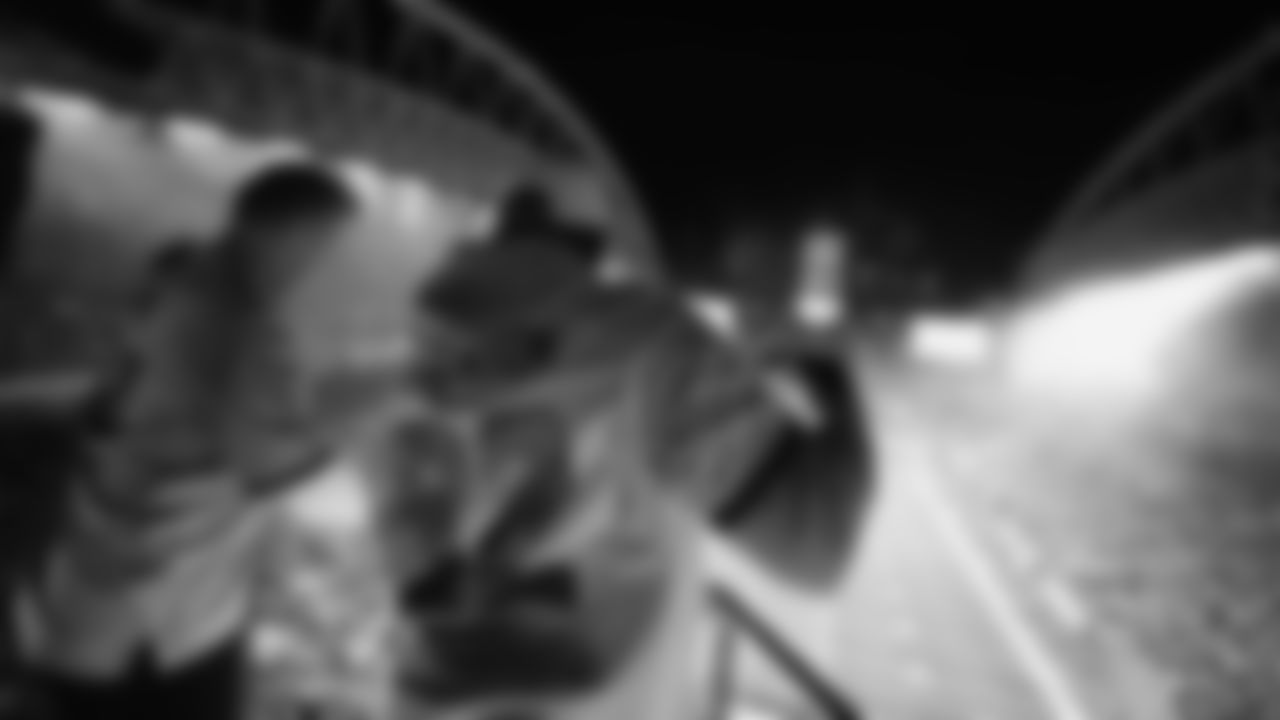 Seahawks Legends Chad Brown and Darrell Jackson raise the flag before the Week 16 Rivalries matchup against the Rams on December 18th, 2025