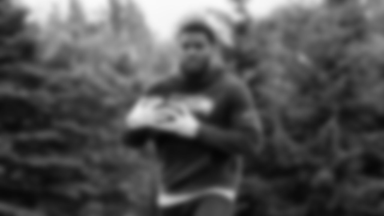 Seahawks cornerback Devon Witherspoon (21) participated in a workout on May 12, 2025 at the Virginia Mason Athletic Center.