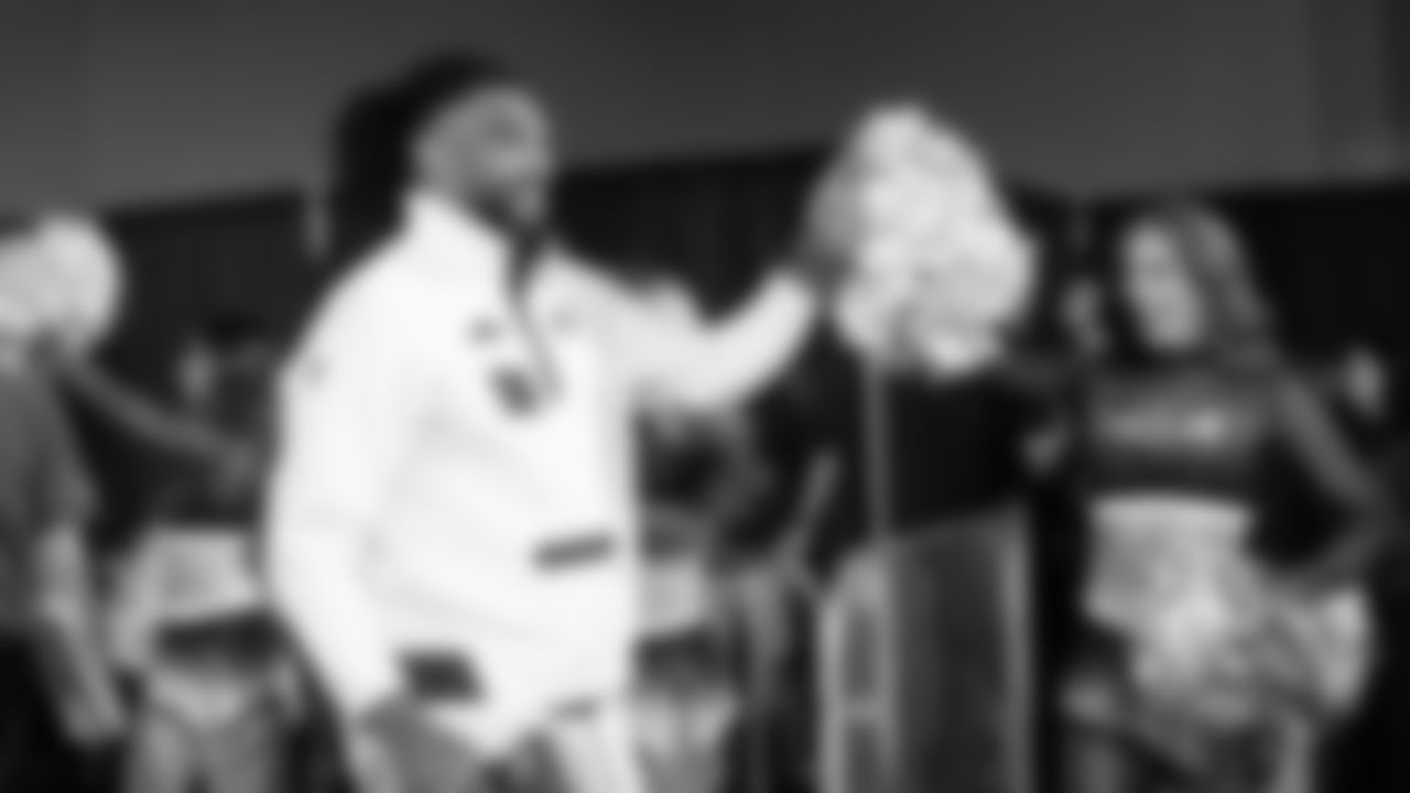 Go behind the scenes as the Seattle Seahawks take part in 'Super Bowl LX Opening Night' on Monday, February 2.