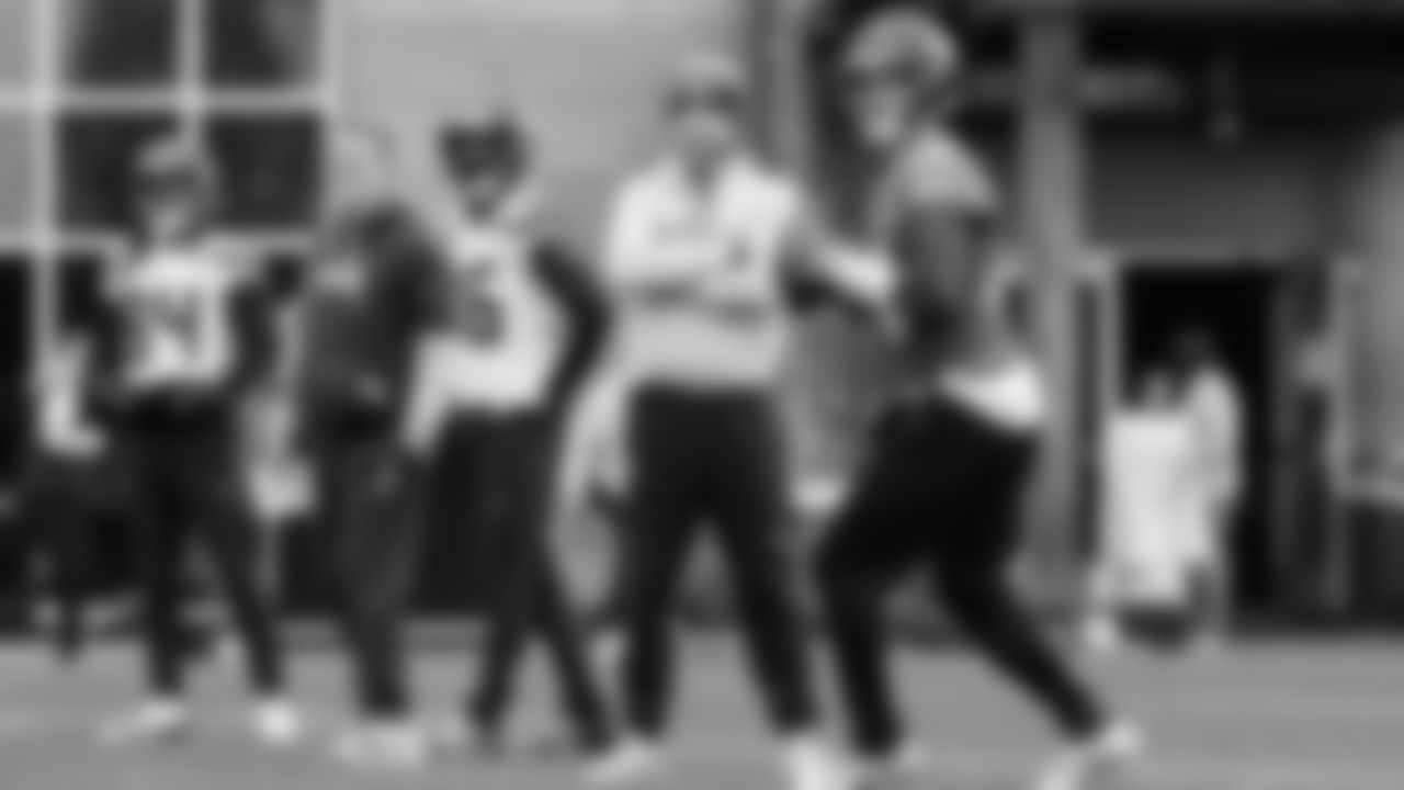 Seahawks quarterback Sam Darnold (14) practiced on Tuesday, December, 23, 2025 at the Virginia Mason Athletic Center.