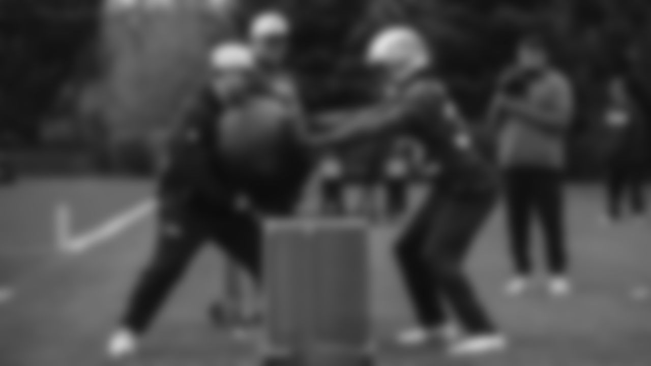 Seahawks running back Velus Jones Jr. (32) practiced on Wednesday, November 26, 2025 at the Virginia Mason Athletic Center.