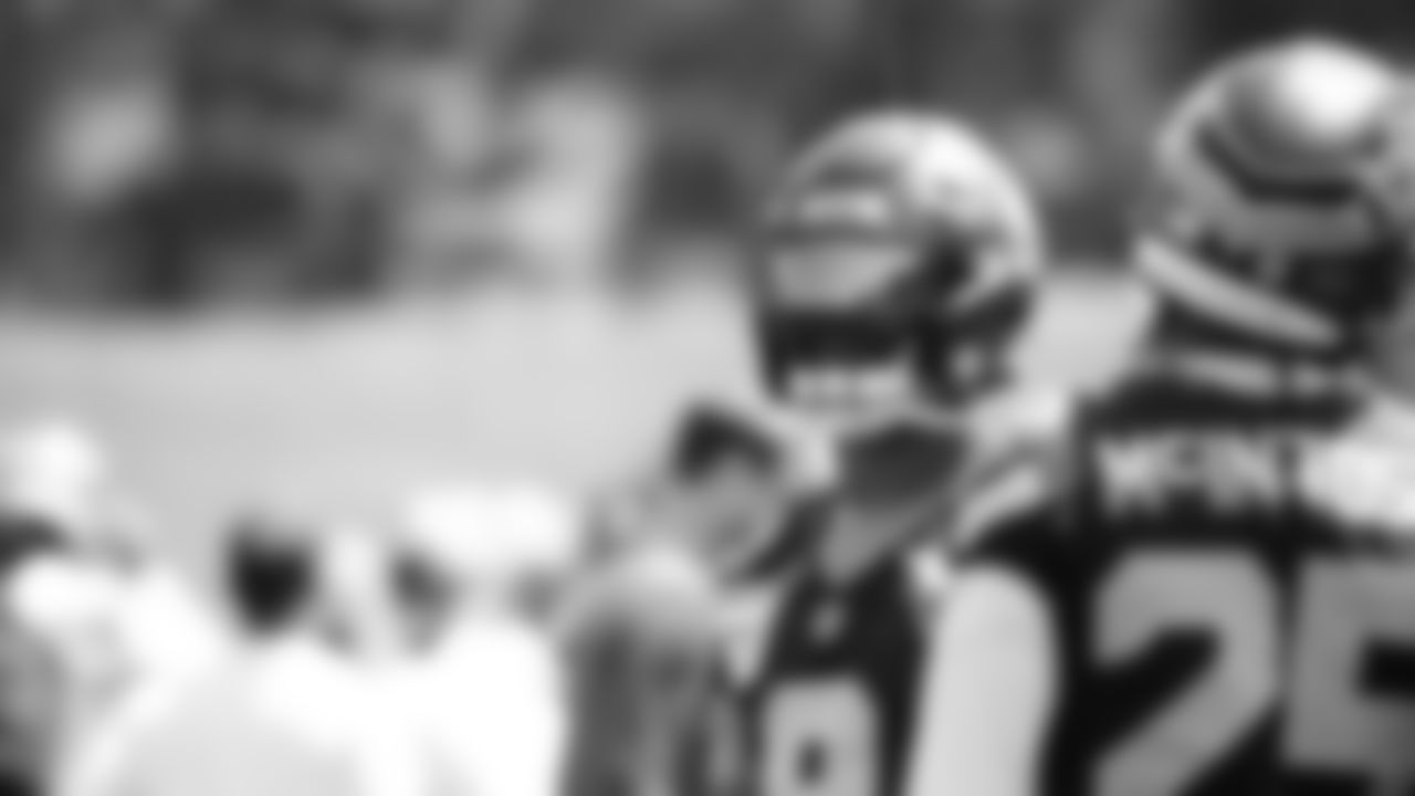 Seahawks running back Kenneth Walker III (9) and running back Kenny McIntosh (25) participated in a workout on day four of OTAs on Monday, June 2, 2025 at the Virginia Mason Athletic Center.