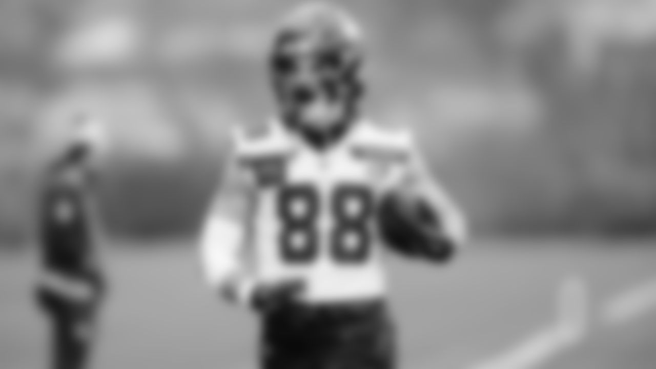 Seahawks tight end AJ Barner (88) practiced on Wednesday, January 1, 2026 at the Virginia Mason Athletic Center.