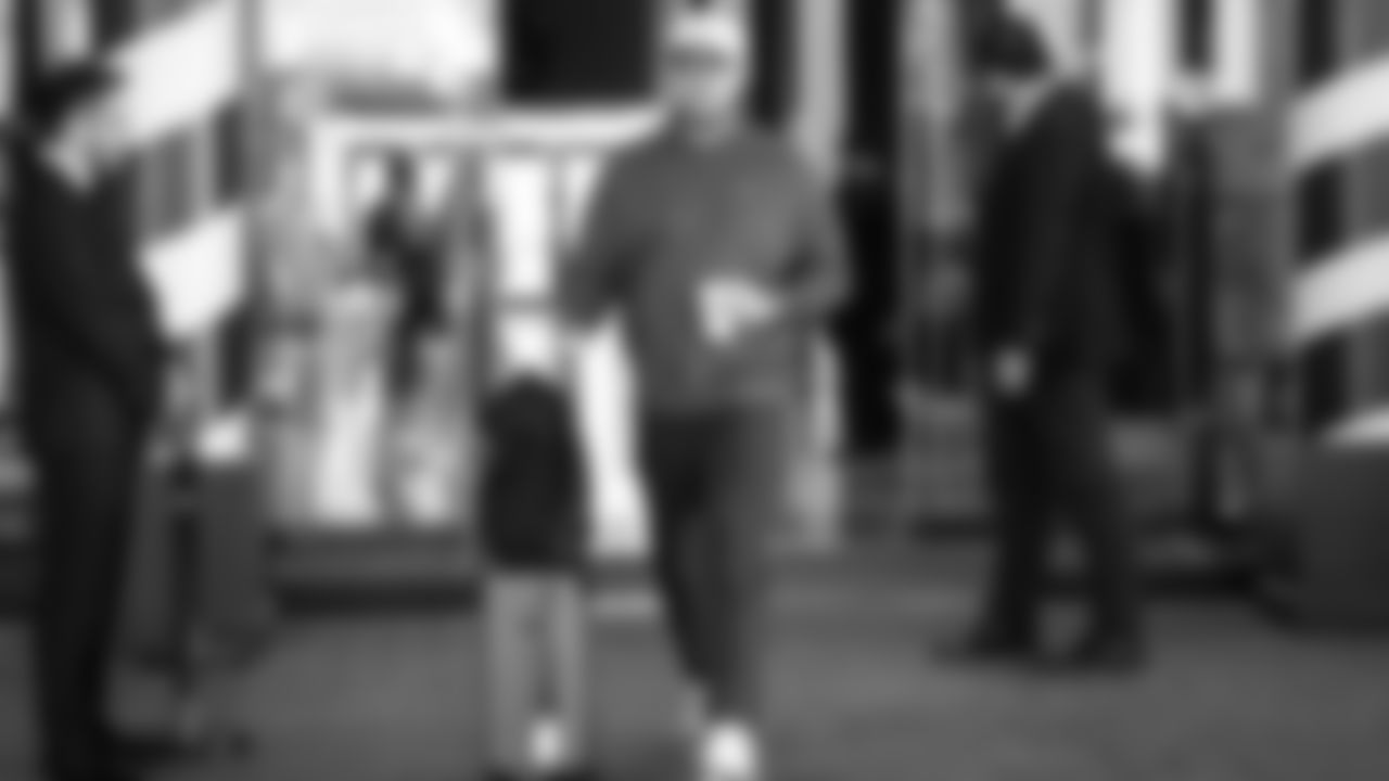 Seahawks long snapper Chris Stoll (41) departed the team hotel for the Week 12 matchup vs. the Titans at Nissan Stadium in Nashville, Tennessee.