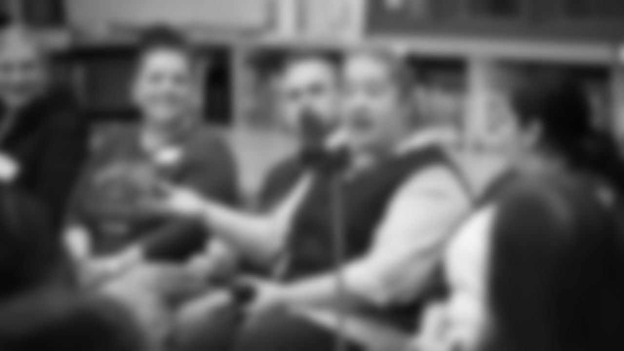 The Seahawks visited BELONG Partners at McKnight Middle School in Renton, WA. as part of the grant announcement on December 10, 2025.