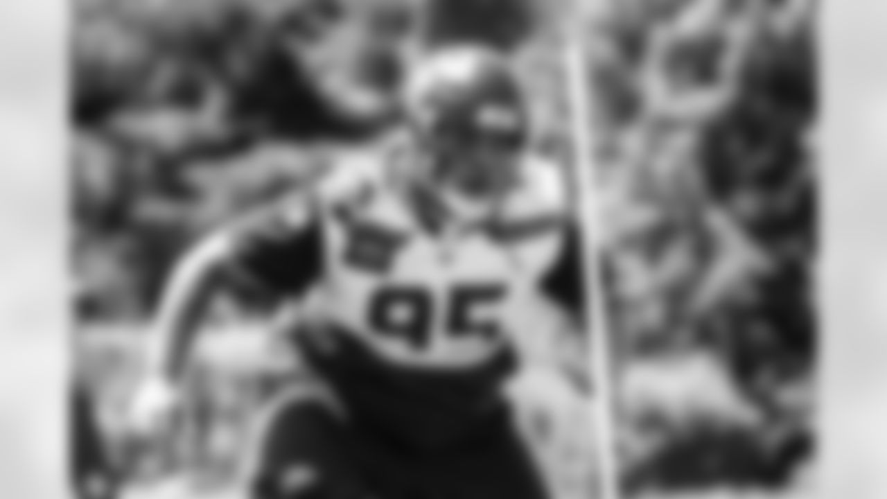 Seahawks nose tackle Brandon Pili (95) participated in the Seahawks 2025 offseason workout program.