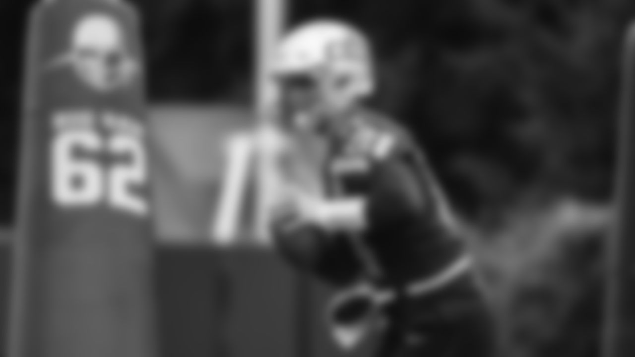 Seahawks quarterback Sam Darnold (14) practiced on Thursday, November 27, 2025 at the Virginia Mason Athletic Center.