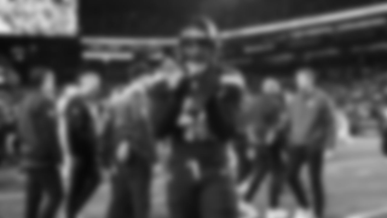 The Seahawks celebrated the 41-6 victory over the 49ers in the NFC Divisional Round game on January 17, 2026 at Lumen Field.