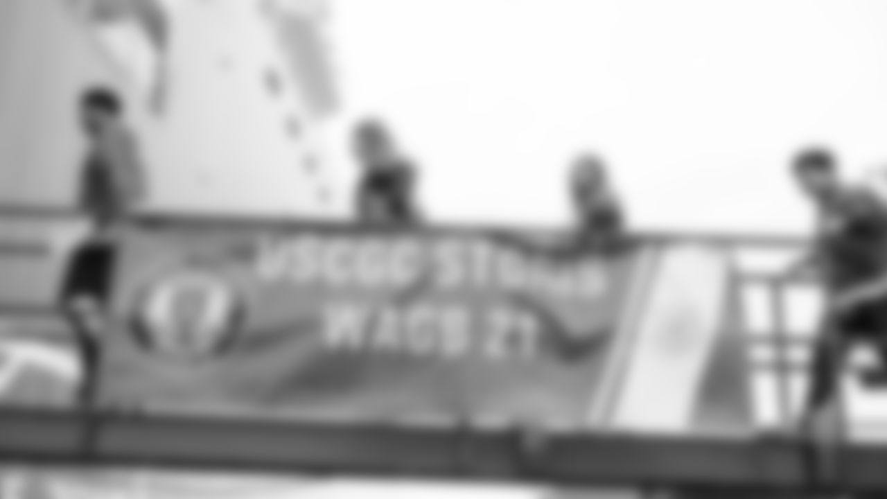 USAA's "Change of Command" event is to celebrate a different military service each year: rotating through the 5 branches -- Army, Airforce, Navy, Coast Guard, Marines.