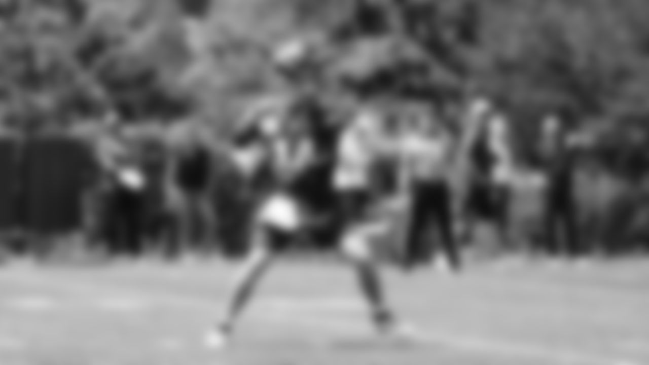 Seahawks quarterback Sam Darnold (14) participated in a workout on day four of OTAs on Monday, June 2, 2025 at the Virginia Mason Athletic Center.