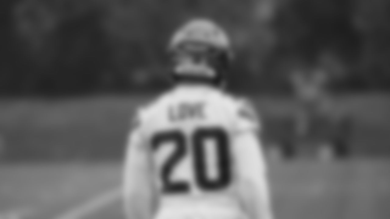 Seahawks safety Julian Love (20) practiced on Friday, December 12, 2025 at the Virginia Mason Athletic Center.