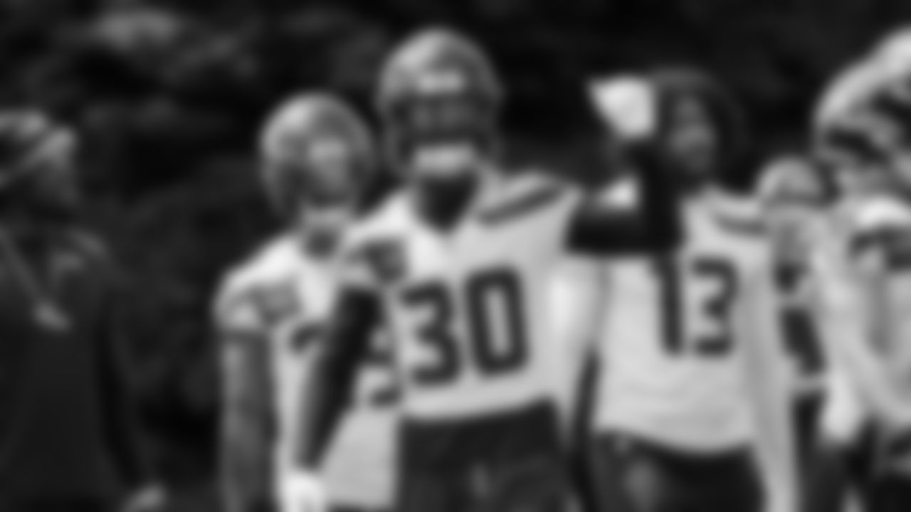 Seahawks safety AJ Finley (30) participated in a workout on day five of OTAs on Wednesday, June 4, 2025 at the Virginia Mason Athletic Center.