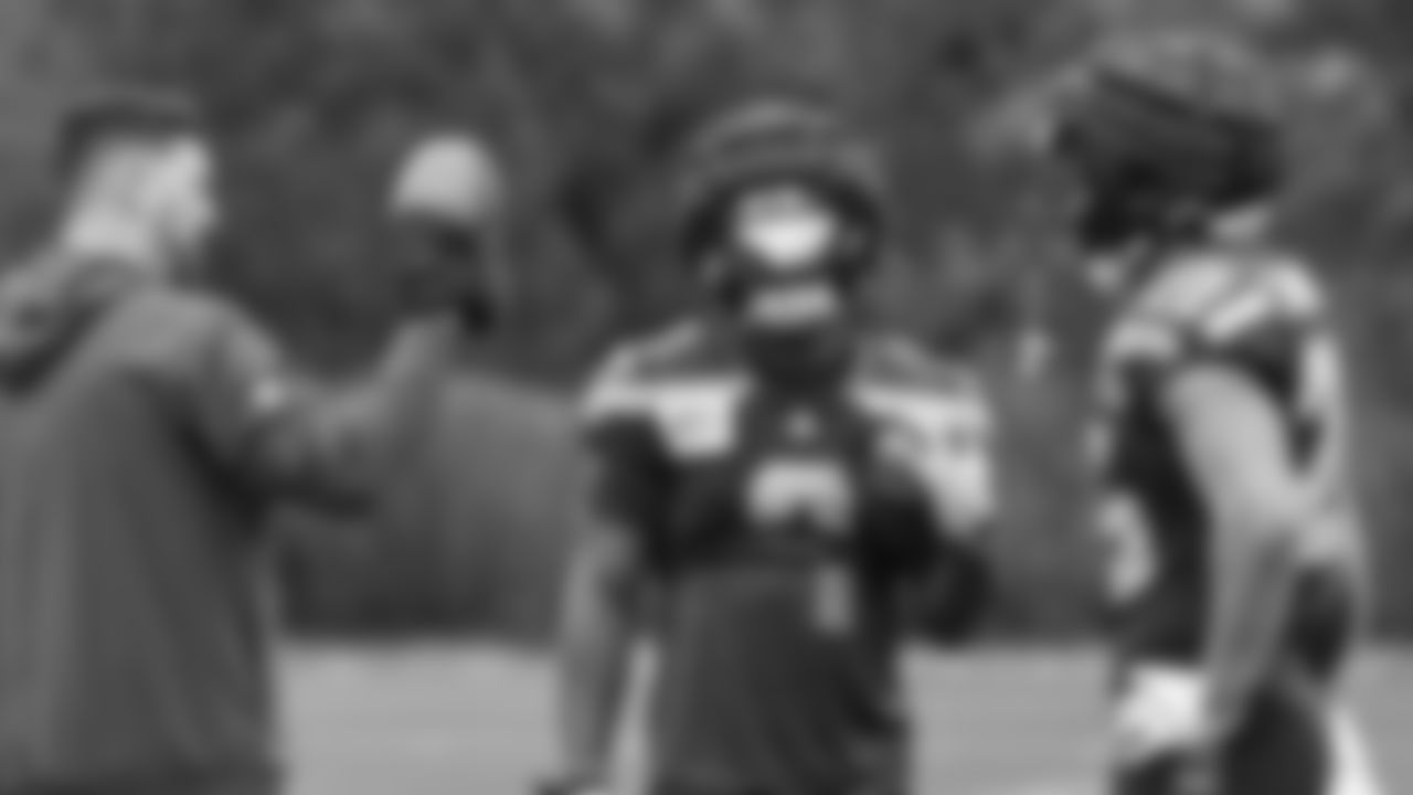 Seahawks running back Kenneth Walker III (9) practiced on Tuesday, January 13, 2026 at the Virginia Mason Athletic Center.