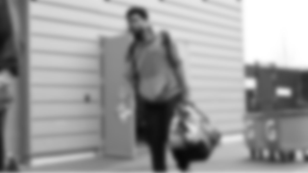 Seahawks safety Nick Emmanwori (3) departed the Virginia Mason Athletic Center on Saturday, November 15, 2025 for the Week 11 trip to Los Angeles.