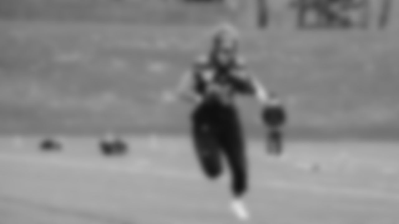 Seahawks tight end AJ Barner (88) practiced on Wednesday, January 14, 2026 at the Virginia Mason Athletic Center.