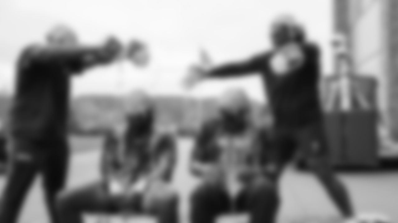 Seahawks linebackers DeMarcus Lawrence and Tyrice Knight were awarded the NVP award on November 12, 2025.