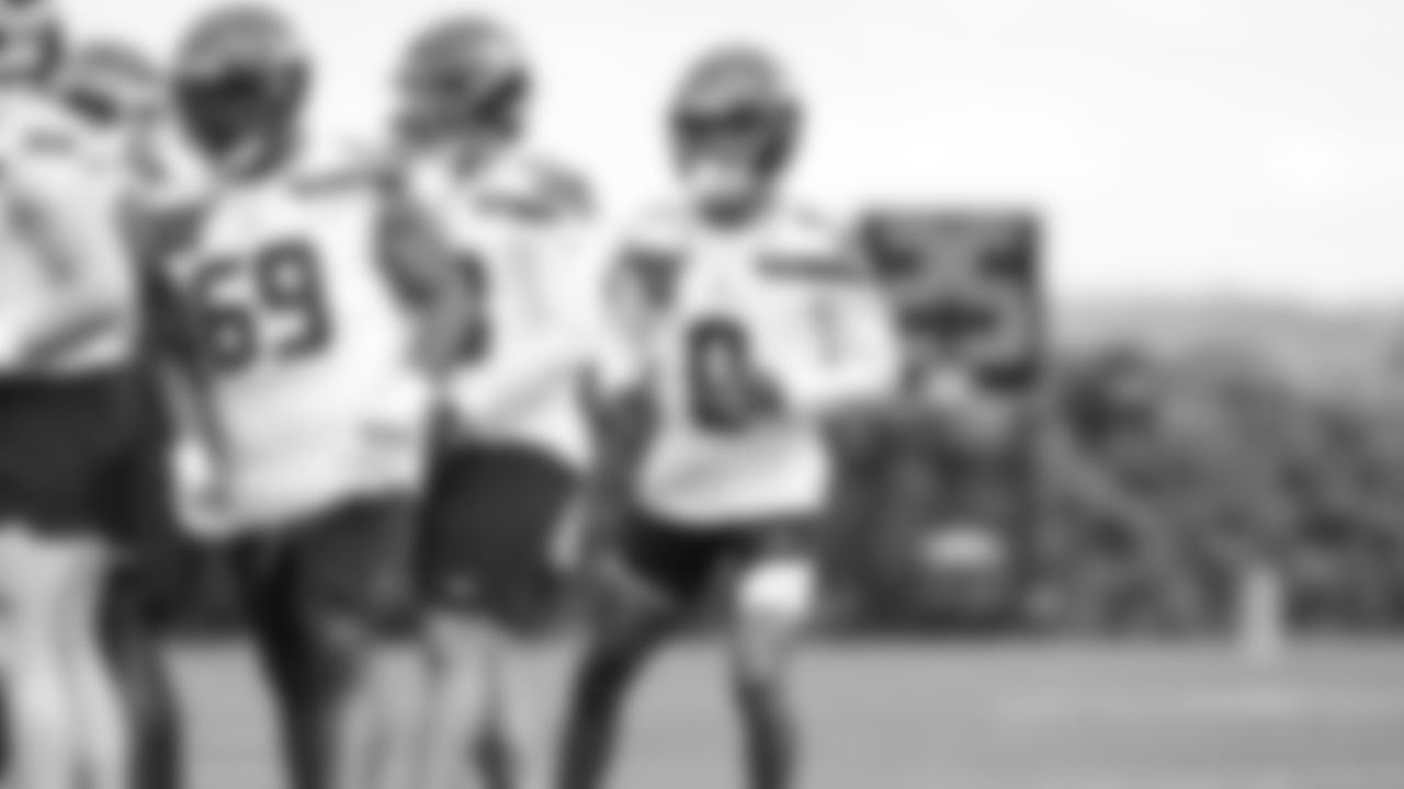 Cornerback Isaiah Hamilton (0) practiced on day two of rookie minicamp on May 3, 2025 at the Virginia Mason Athletic Center.
