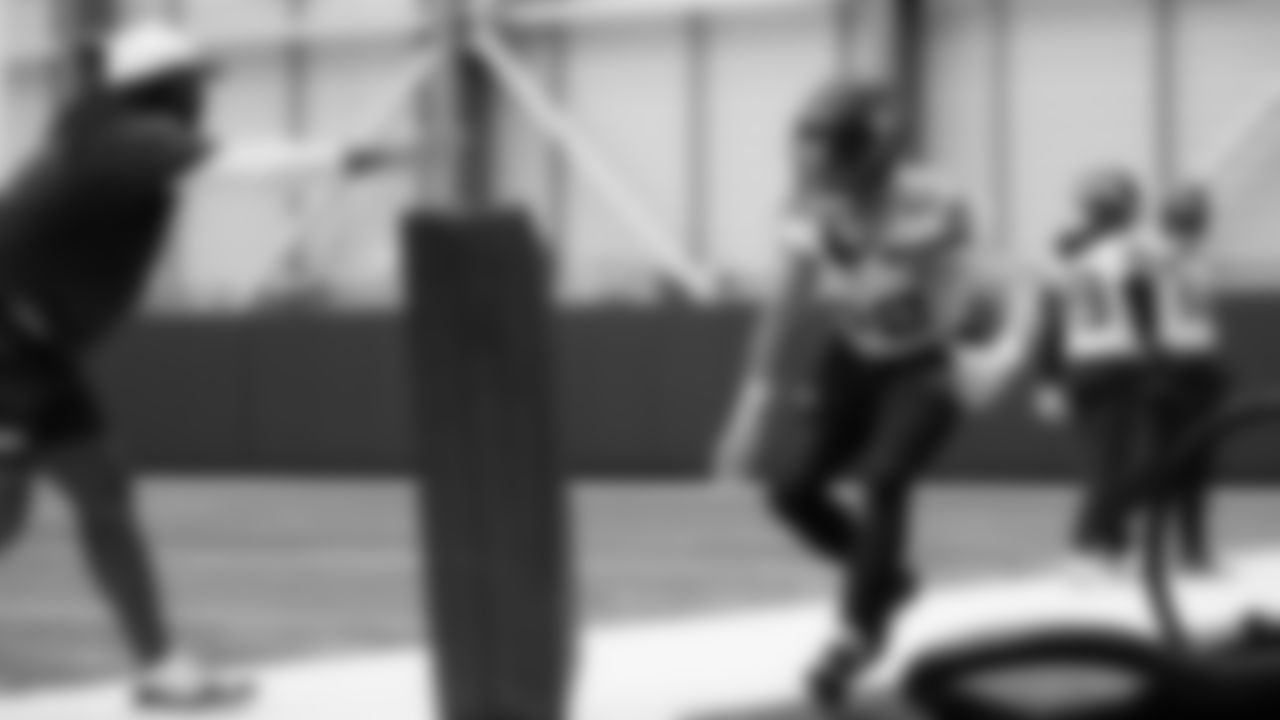 Seahawks linebacker Patrick O'Connell (52) practiced on Thursday, November 6, 2025 at the Virginia Mason Athletic Center.