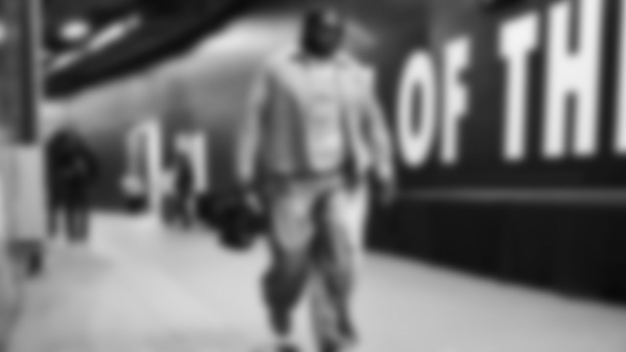 arrived at Lumen Field for the NFC divisional round game vs. the San Francisco 49ers on January 17, 2026.