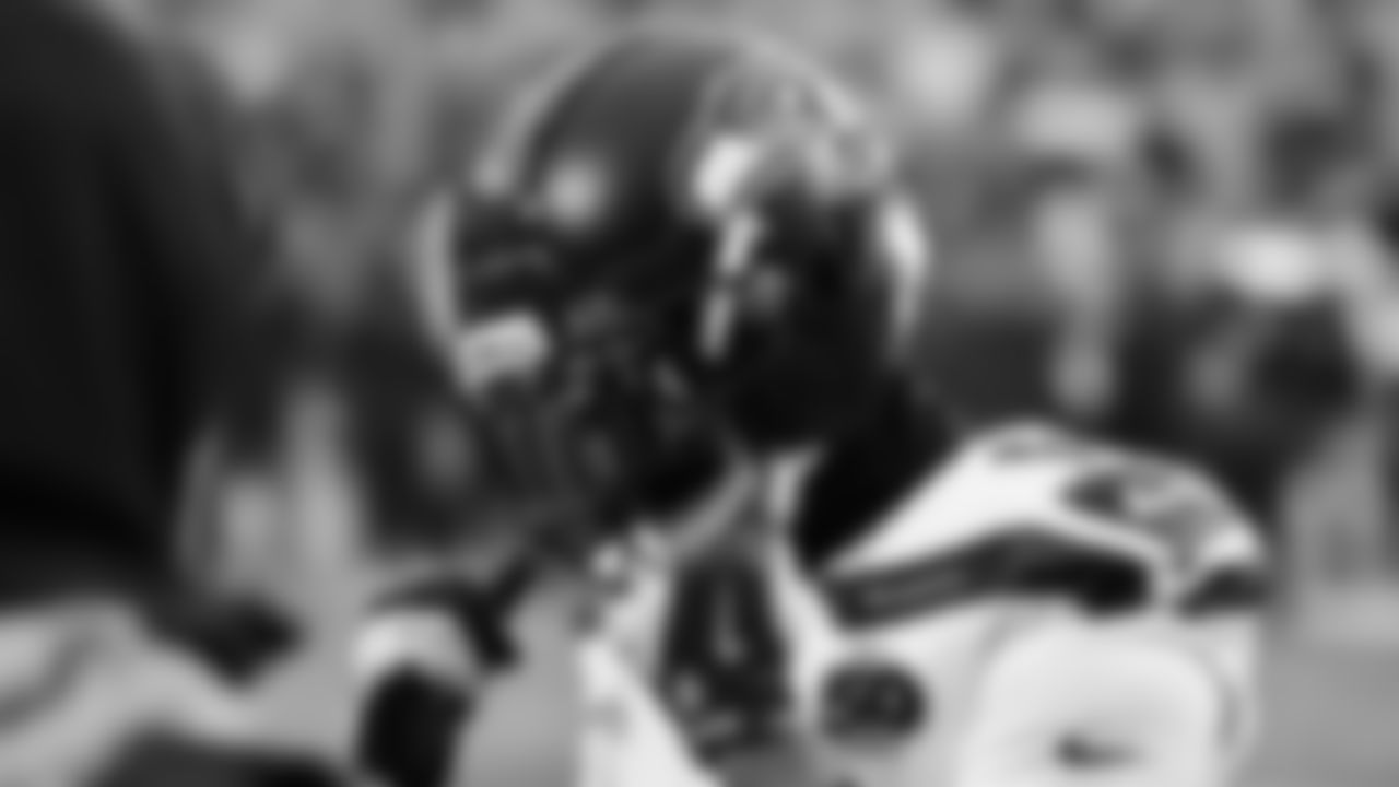 Seahawks wide receiver Jaxon Smith-Njigba (11) warms up at Bank of America Stadium for the Week 17 matchup vs. Panthers on December 28, 2025.