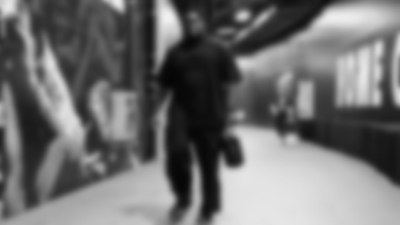 arrived at Lumen Field for the NFC divisional round game vs. the San Francisco 49ers on January 17, 2026.