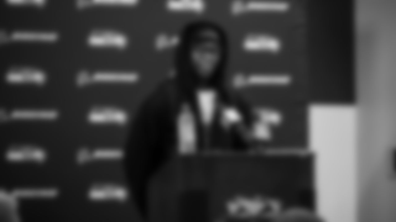 The Seahawks celebrated the 37-9 victory over the Falcons at Mercdes-Benz Stadium.