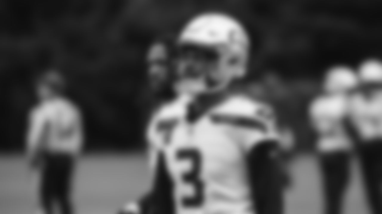 Seahawks safety Nick Emmanwori (3) practiced on Thursday, October 30, 2025 at the Virginia Mason Athletic Center.