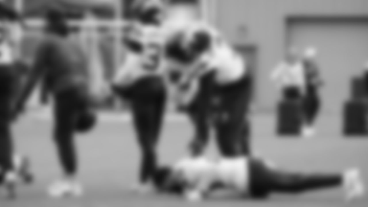 Seahawks safety Nick Emmanwori (3) and safety Julian Love (20) practiced on Thursday, January 8, 2026 at the Virginia Mason Athletic Center.