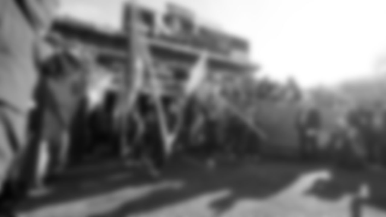 The Seahawks warm up ahead of Super Bowl LX vs. the Patriots at Levi's Stadium on Sunday, February 8, 2026.