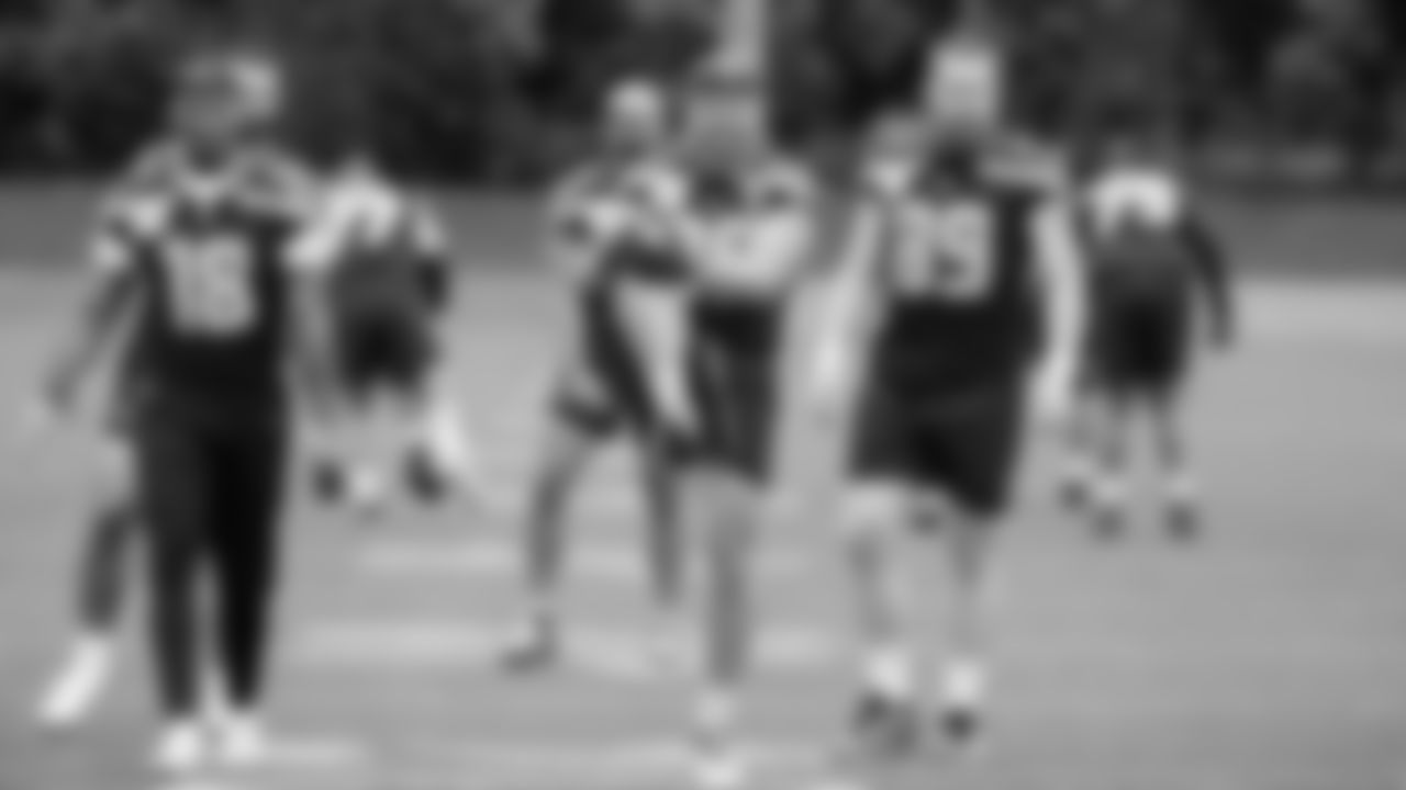 Seahawks fullback Brady Russell (38) participated in a workout on day five of OTAs on Wednesday, June 4, 2025 at the Virginia Mason Athletic Center.